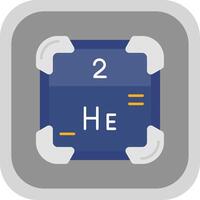 helio plano redondo esquina icono vector