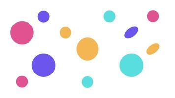 point cercle polka biais branché coloré video