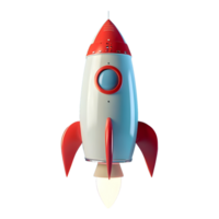 AI generated Png of Rocket against transparent Background