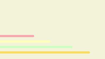 quattro arrotondato Linee con pastello colore movimento sfondo video