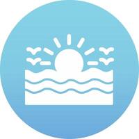 glyph gradient circle vector