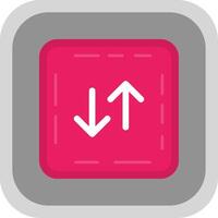 Swap Flat Round Corner Icon vector