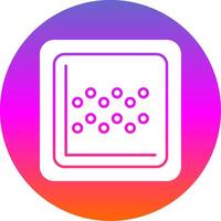 Chart Glyph Gradient Circle Icon vector