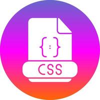 Css Glyph Gradient Circle Icon vector
