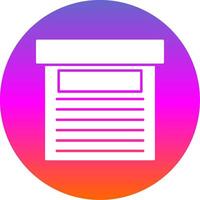 Storage Box Glyph Gradient Circle Icon vector