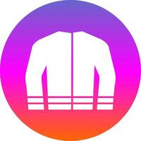 Coat Glyph Gradient Circle Icon vector
