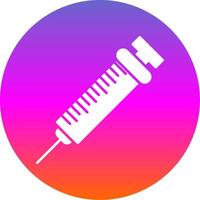 Injection Glyph Gradient Circle Icon vector