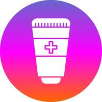 Hand Sanitizer Glyph Gradient Circle Icon vector