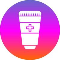 Hand Sanitizer Glyph Gradient Circle Icon vector