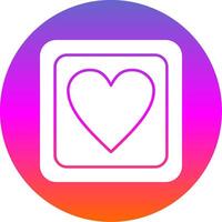 Favorite Glyph Gradient Circle Icon vector