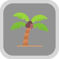 árbol plano redondo esquina icono vector