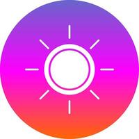 Sunny Glyph Gradient Circle Icon vector