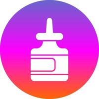 Glue Glyph Gradient Circle Icon vector