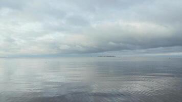 low, heavy clouds over the Gulf of Finland, the calm before the storm video