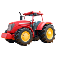 AI generated Png of Tractor against transparent Background