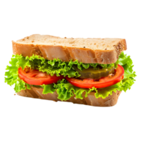 AI generated Png of Sandwich against transparent Background