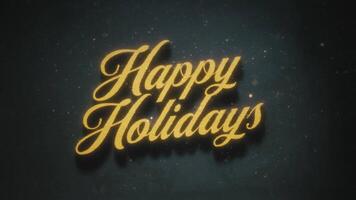 Vintage Happy Holidays Postcard Background video