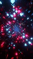 Very colorful and abstract background with squares and squares. Vertical looped animation video