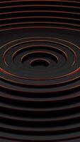 Black background with red and yellow circle and black background with red and yellow circle. Vertical looped animation video