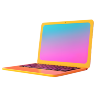 AI generated Png of Laptop against transparent Background