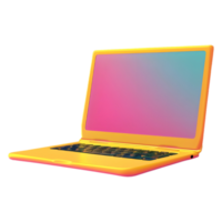 AI generated Png of Laptop against transparent Background