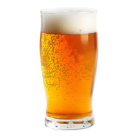 ai generado png de cerveza vaso en contra transparente antecedentes