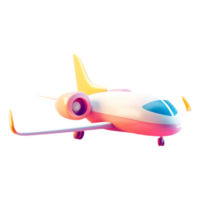 ai gerado png do avião contra transparente fundo