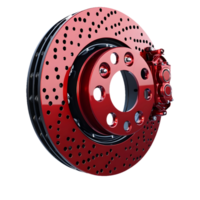 AI generated Png of Disc brake of the vehicle against transparent Background