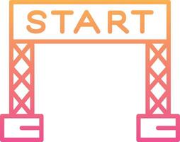 Start Line Vector Icon