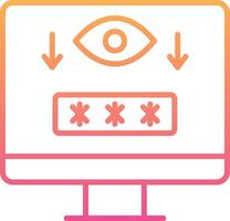 Computer Spyware Vector Icon