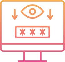 Computer Spyware Vector Icon