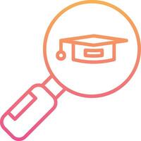 Search University Course Vector Icon