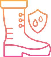 Waterproof Shoes Vector Icon