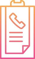 Call list History Vector Icon