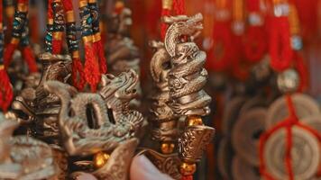 decorativo dragões chinês Novo ano video