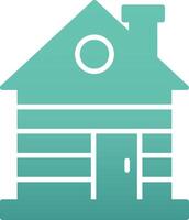 Wood Cabin Vector Icon