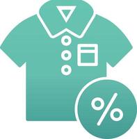 Discounted Tshirt Vector Icon