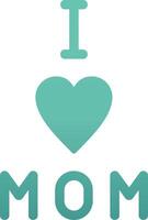 I love Mom Vector Icon