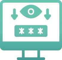 Computer Spyware Vector Icon