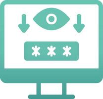 Computer Spyware Vector Icon