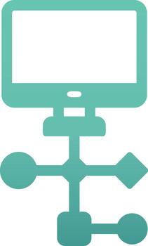 icono de vector de flujo de trabajo