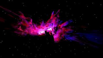 space motion animation cloud nebula galaxy video