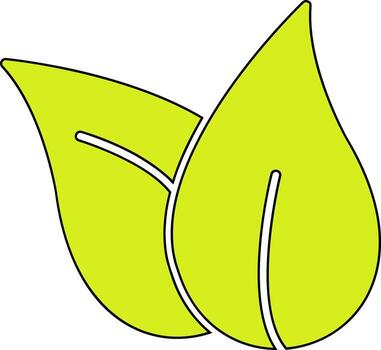 icono de vector de hoja