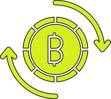 bitcoin intercambiar vector icono