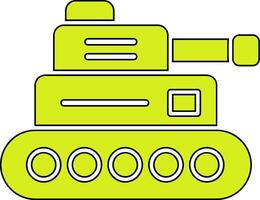 icono de vector de tanque militar