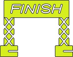 Finish Line Vector Icon