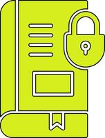 Secure Book Vector Icon