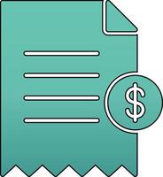 Shopping Receipt Vector Icon