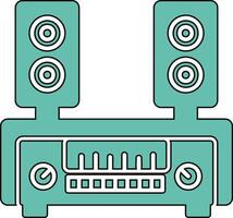 icono de vector de altavoces