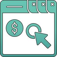 Pay Per Click Vector Icon